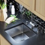 Мойка для кухни MIXLINE PRO 45х42х20см (3,0) подстольный монтаж, 1чаша, выпуск 3 1/2, сифон, сатин