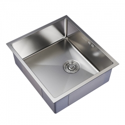 Мойка для кухни MIXLINE PRO 50х44х20см (3,0) подстольный монтаж, выпуск 3 1/2, сифон, сатин