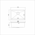 Мойка для кухни MIXLINE PRO 65х45 (3,0) подстольный монтаж, вып 3 1/2 22см с сифоном, сатин