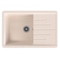 Мойка для кухни Mixline ML-GMS07 (328), 495*750*190мм прямоугольная с крылом, бежевый