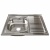 Мойка для кухни MIXLINE 600х800 мм, накладная, толщина 0,6 мм, левая