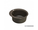 Мойка для кухни Aquaton Иверия D480мм, круглая, одна чаша, темно-коричневый кофе