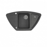 Мойка для кухни Aquaton Лория 940х520мм, угловая, одна чаша, черная