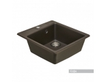 Мойка для кухни Aquaton Парма 470х510мм, квадратная, одна чаша, темно-коричневый кофе