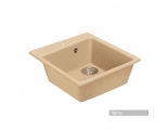 Мойка для кухни Aquaton Парма 470х510мм, квадратная, одна чаша, светло-бежевый латте