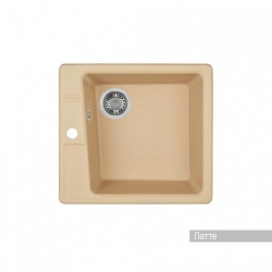 Мойка для кухни Aquaton Парма 470х510мм, квадратная, одна чаша, светло-бежевый латте