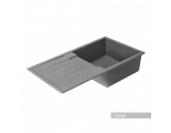 Мойка для кухни Aquaton Верона 860х500мм, прямоугольная с крылом, одна чаша, серая
