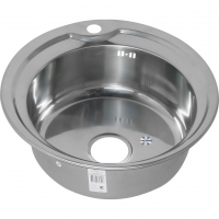 Мойка для кухни MELANA 490 0,6/170 врезная круглая с сифоном