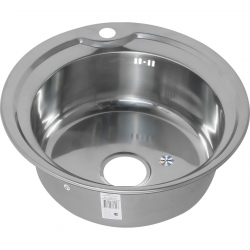 Мойка для кухни MELANA 490 0,6/170 врезная круглая с сифоном