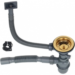 Мойка для кухни MELANA ProfLine 5050 3,0/200 врезная квадратная  САТИН ЗОЛОТО