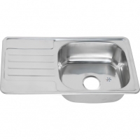 Мойка для кухни MELANA 7642 U 0,8/180 врезная прямоугольная универсальная с сифоном