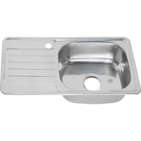Мойка для кухни MELANA 7642 R 0,8/180 врезная прямоугольная правая с сифоном