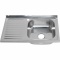 Мойка для кухни MELANA 8050 R 0,6/180 накладная прямоугольная правая