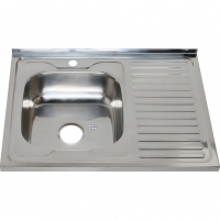 Мойка для кухни MELANA 8060 L 0,8/180 накладная прямоугольная левая