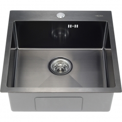 Мойка для кухни MELANA ProfLine 5050 3,0/200 врезная квадратная  САТИН ГРАФИТ