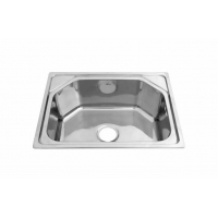 Мойка для кухни MELANA 6045 0,8/210 врезная прямоугольная с сифоном