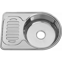 Мойка для кухни MELANA 6745 U 0,8/180 врезная полуовальная универсальная