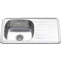 Мойка для кухни MELANA 7643 U 1,2/200 врезная прямоугольная универсальная с сифоном
