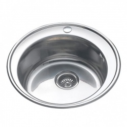 Мойка для кухни MELANA 510 0,8/180 врезная круглая с сифоном