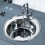 Мойка для кухни MELANA 510 0,8/180 врезная круглая с сифоном