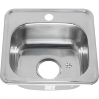 Мойка для кухни MELANA 3838 0,6/160 врезная квадратная с сифоном