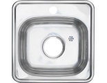 Мойка для кухни MELANA 3838 0,6/160 врезная квадратная с сифоном