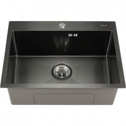 Мойка для кухни MELANA ProfLine 6045 3,0/200 врезная прямоугольная  САТИН ГРАФИТ