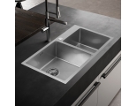 Мойка для кухни MELANA ProfLine 7843 3,0/200 врезная прямоугольная САТИН две чаши