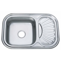 Мойка для кухни MELANA 7549 U 0,6/160 врезная прямоугольная универсальная с сифоном