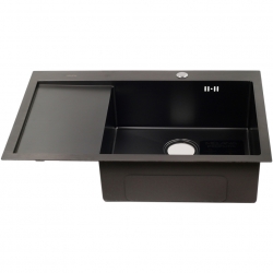 Мойка для кухни MELANA ProfLine D7851HB-R 3,0/200 врезная прямоугольная ГРАФИТ правая
