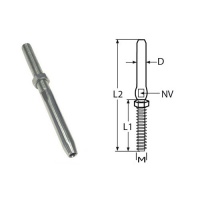 Наконечник для обжима троса d 3 мм