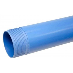 Труба обсадная с резьбой 125 (длина 3,00м, толщ 5мм, для насоса 4``) НПВХ (без уплот. кольца) ХЕМКО