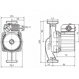 Насос 30/6-180 циркуляционный Wilo Star RS