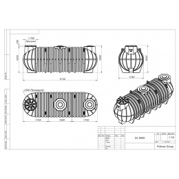Подземный модульный резервуар 9000 литров Polimer Group DL 9000