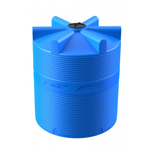Емкость цилиндрическая V-10000 (голубой) Polimer Group купить в интернет магазине Санрай73