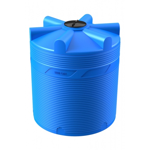 Емкость цилиндрическая V-5000 (голубой) Polimer Group купить в интернет магазине Санрай73