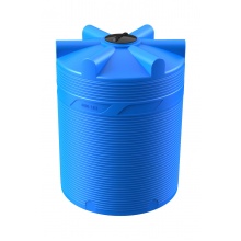 Емкость цилиндрическая V-6000 (голубой) Polimer Group