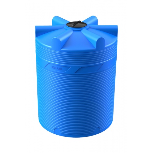 Емкость цилиндрическая V-6000 (голубой) Polimer Group купить в интернет магазине Санрай73