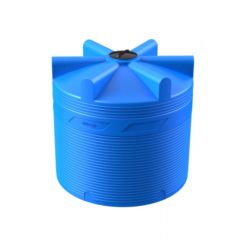 Емкость цилиндрическая V-8000 (голубой) Polimer Group купить в интернет магазине Санрай73