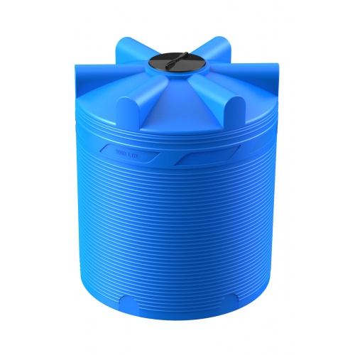 Емкость цилиндрическая V-9000 (голубой) Polimer Group купить в интернет магазине Санрай73