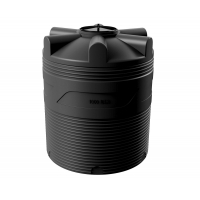 Емкость 1000 литров цилиндрическая (черный) Polimer Group V-1000