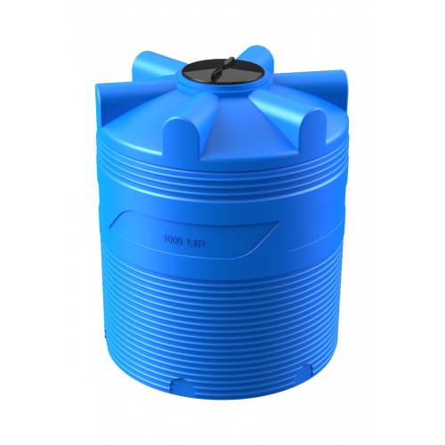 Емкость цилиндрическая V-1000 (голубой) Polimer Group купить в интернет магазине Санрай73