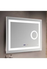Зеркало с LED-подсветкой MELANA-8060 подогрев/часы/космет.зеркало