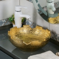 Раковина Melana MLN-J2051G золото, накладная на столешницу