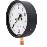 Манометр радиальный РОСМА ТМ-510P.00, 100мм, 0,6MPa, 1/2", класс 1.5