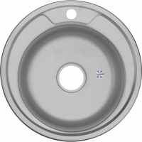 Мойка для кухни MELANA 490 0,8/180 врезная круглая с сифоном