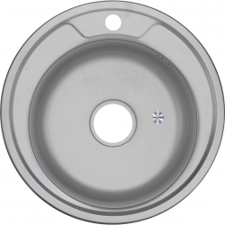 Мойка для кухни MELANA 490 0,8/180 врезная круглая с сифоном