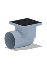 Трап горизонтальный 110 (150х150)  чугун решетка СУХОЙ TQ1116 Ани Пласт