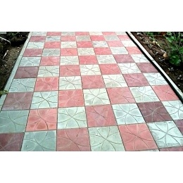 Плитка тротуарная Квадрат Цветок