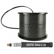 Греющий кабель EASTEC GR 40-2 CR , М=40W (200м/рул.) с оплёткой